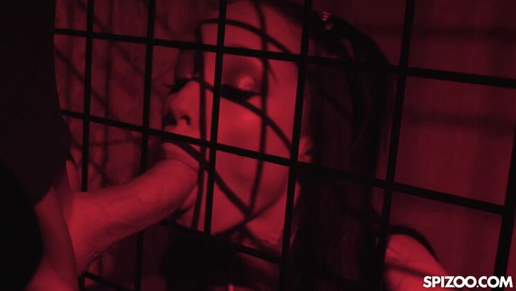 Young Ebony Alexis Tae Gets Caged
